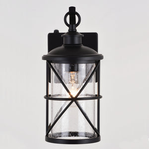 Vaxcel - T0633 - One Light Outdoor Wal Mount - Adams - Black