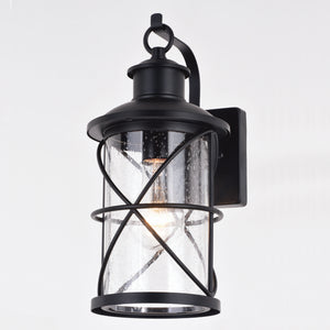 Vaxcel - T0634 - One Light Outdoor Wal Mount - Adams - Black