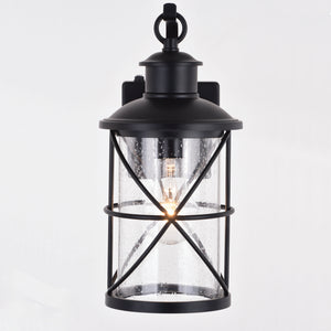 Vaxcel - T0634 - One Light Outdoor Wal Mount - Adams - Black