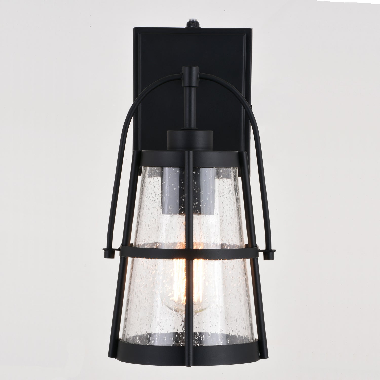 Vaxcel - T0640 - One Light Outdoor Wall Mount - Portage Park - Matte Black