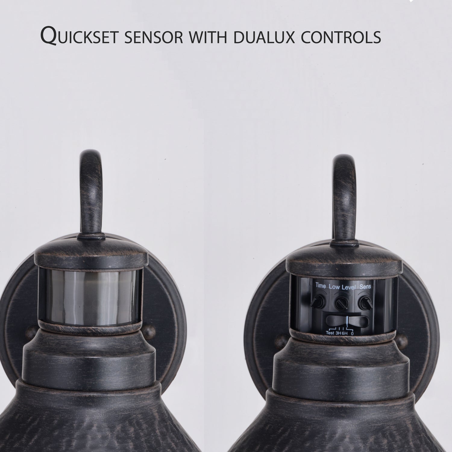 Vaxcel - T0669 - One Light Outdoor Motion Sensor Wall Mount - Outland - Aged Iron/Light Gold