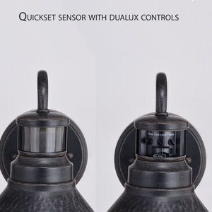 Vaxcel - T0669 - One Light Outdoor Motion Sensor Wall Mount - Outland - Aged Iron/Light Gold
