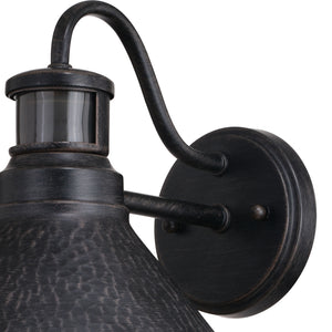 Vaxcel - T0669 - One Light Outdoor Motion Sensor Wall Mount - Outland - Aged Iron/Light Gold