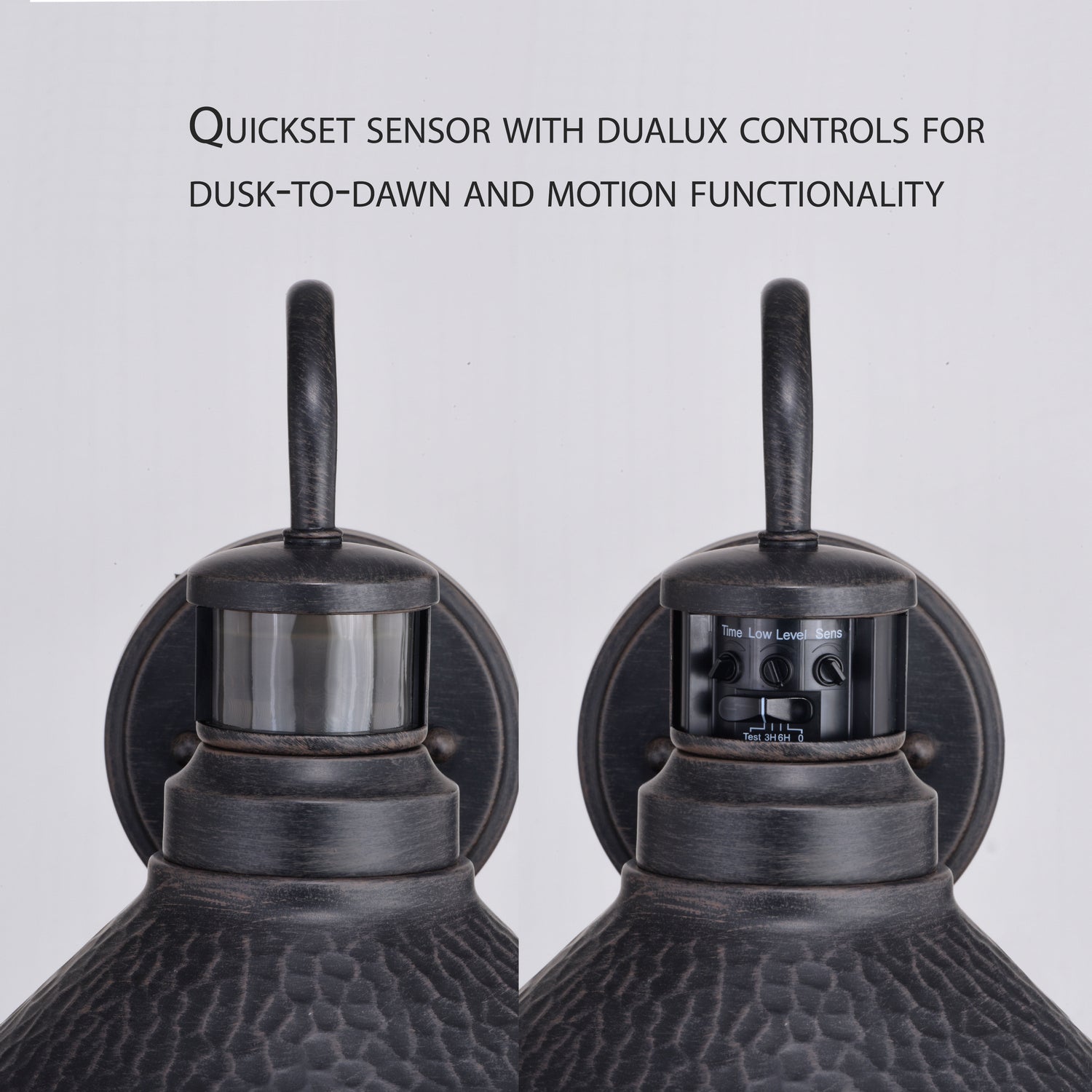 Vaxcel - T0670 - One Light Outdoor Motion Sensor Wall Mount - Outland - Aged Iron/Light Gold