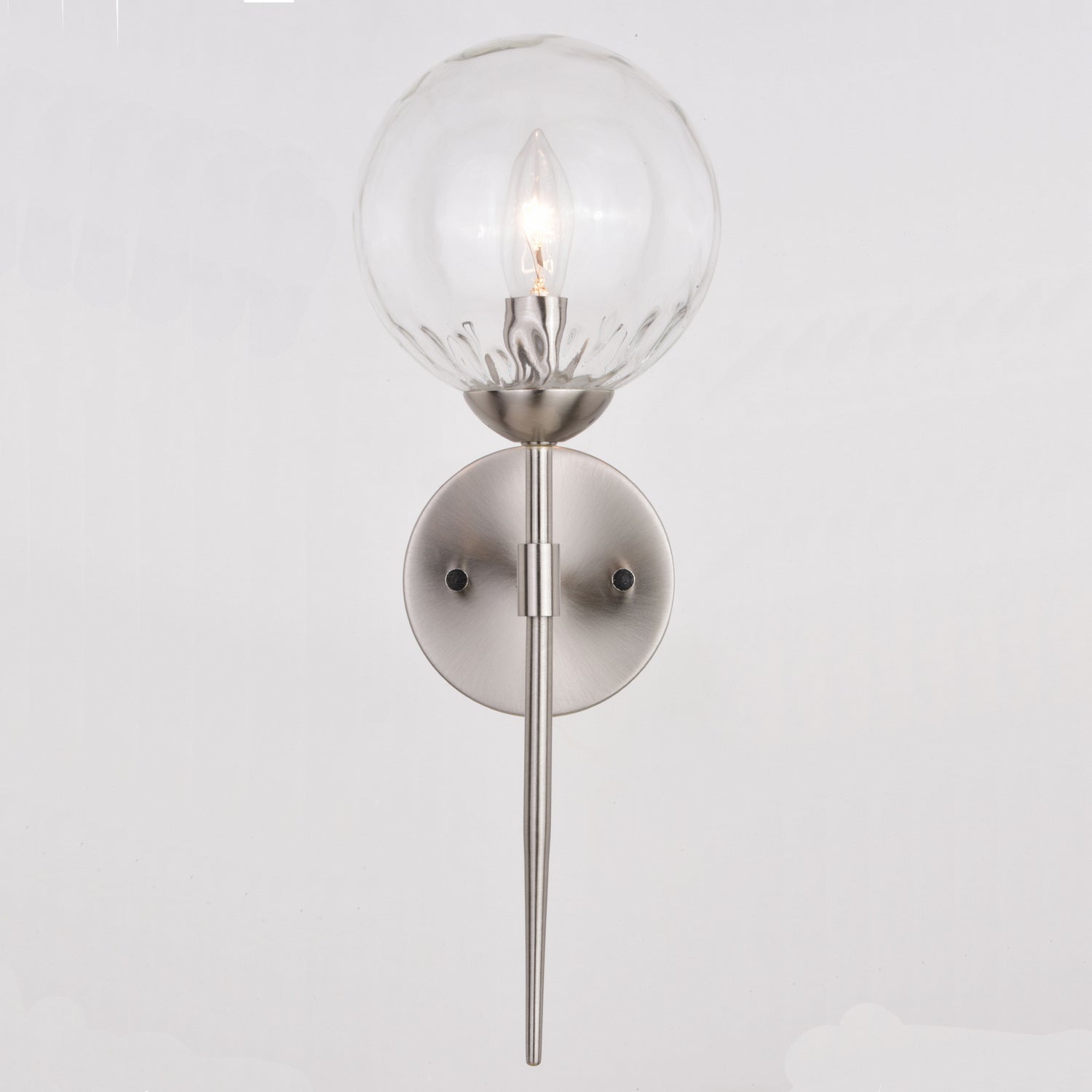 Vaxcel - W0409 - One Light Wall Sconce - Olson - Satin Nickel