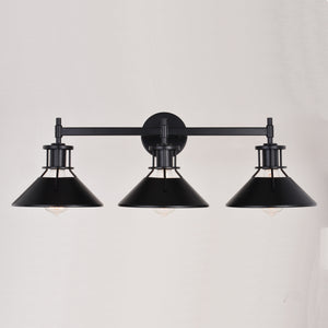 Vaxcel - W0414 - Three Light Vanity - Canton - Black and Matte White