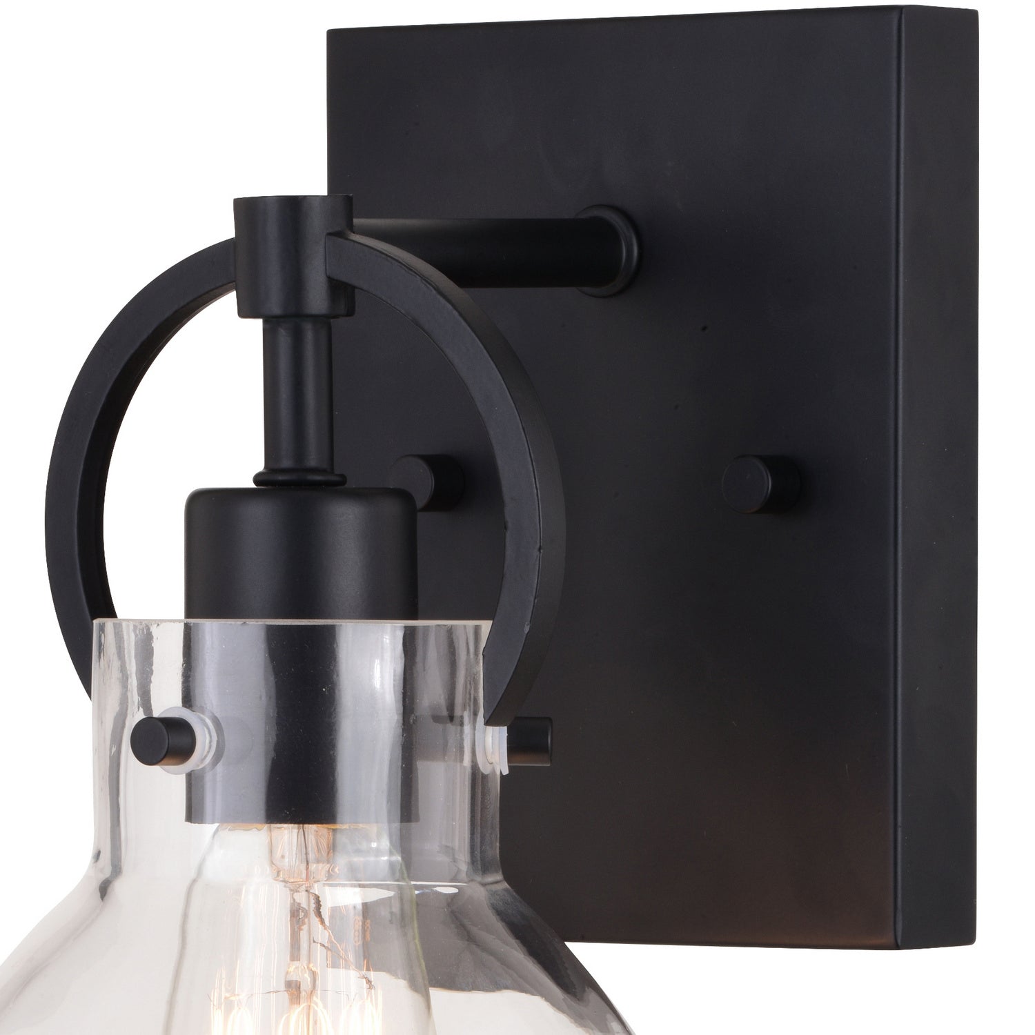 Vaxcel - W0416 - One Light Vanity - Ogden - Matte Black