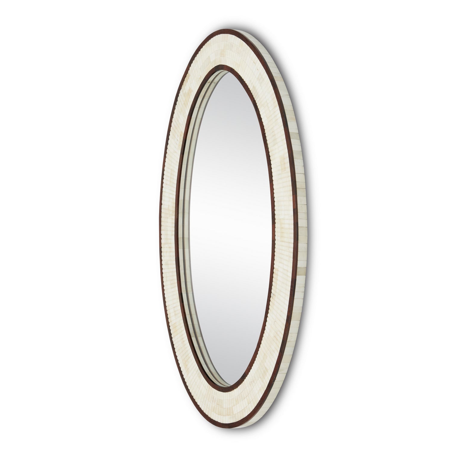 Currey and Company - 1000-0125 - Mirror - Andar - Natural/Dark Walnut/Mirror