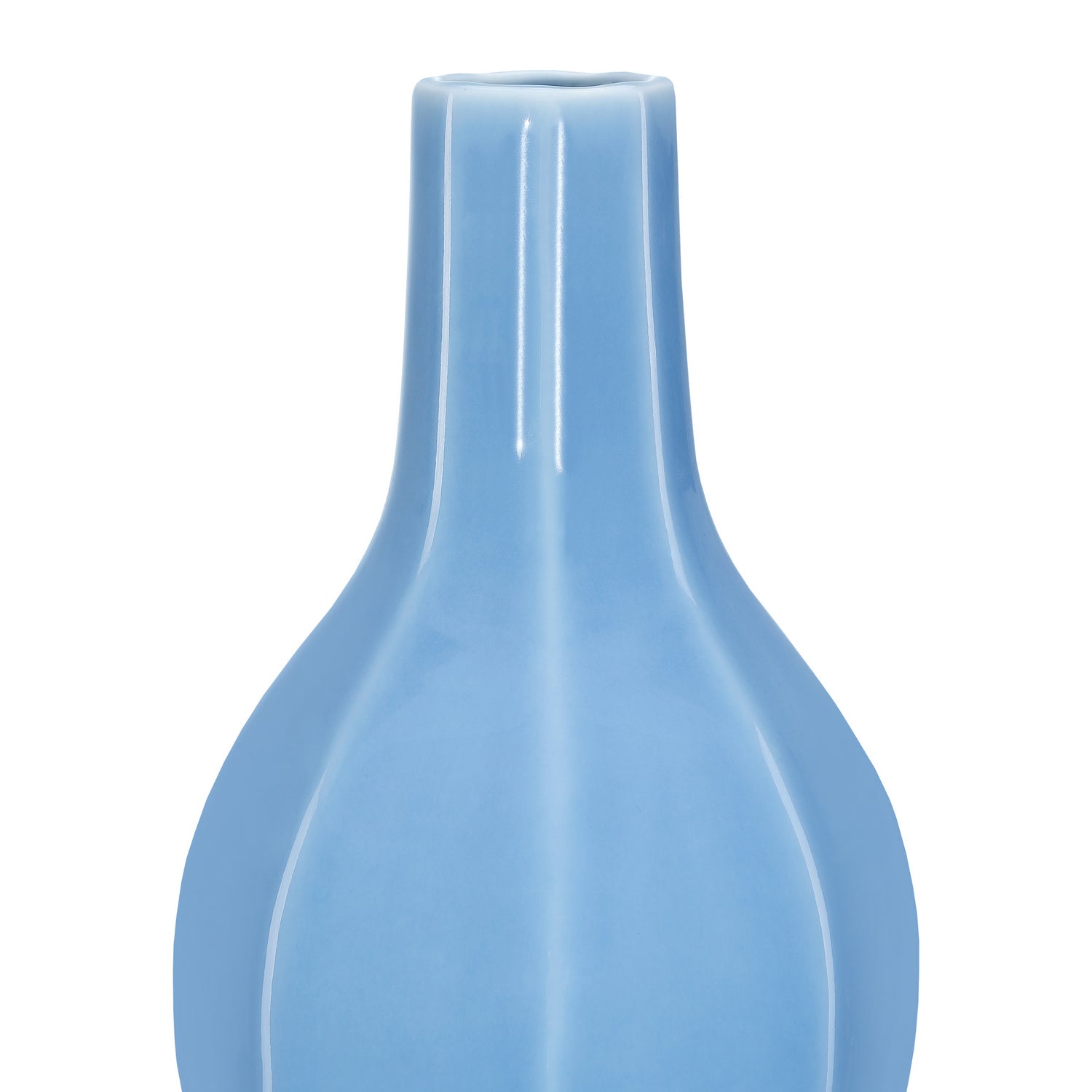 Currey and Company - 1200-0609 - Vase - Sky Blue - Lake Blue