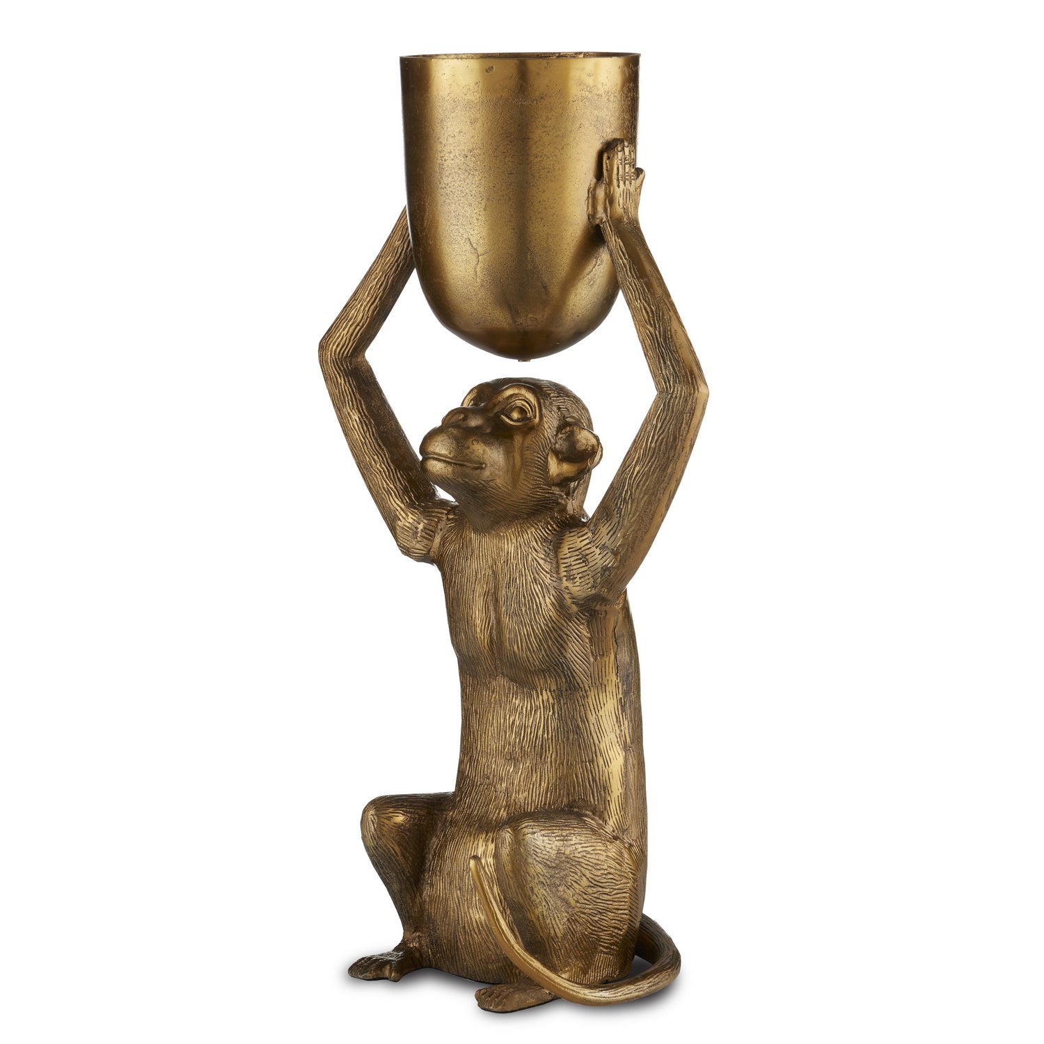 Currey and Company - 1200-0645 - Planter - Abu - Antique Gold