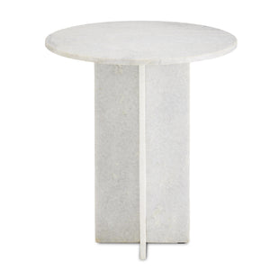 Currey and Company - 3000-0222 - Accent Table - Harmon - White