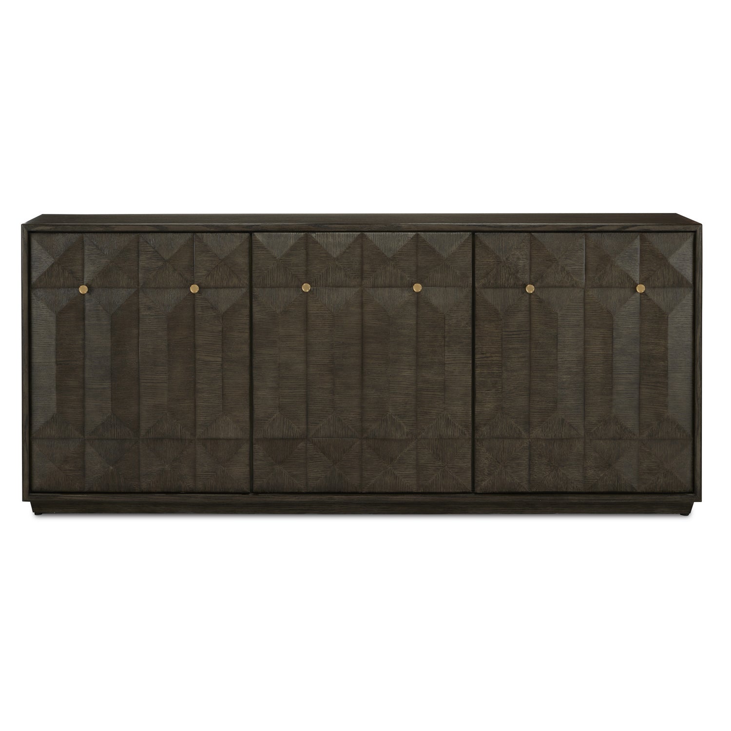 Currey and Company - 3000-0227 - Credenza - Kendall - Dove Gray/Polished Brass