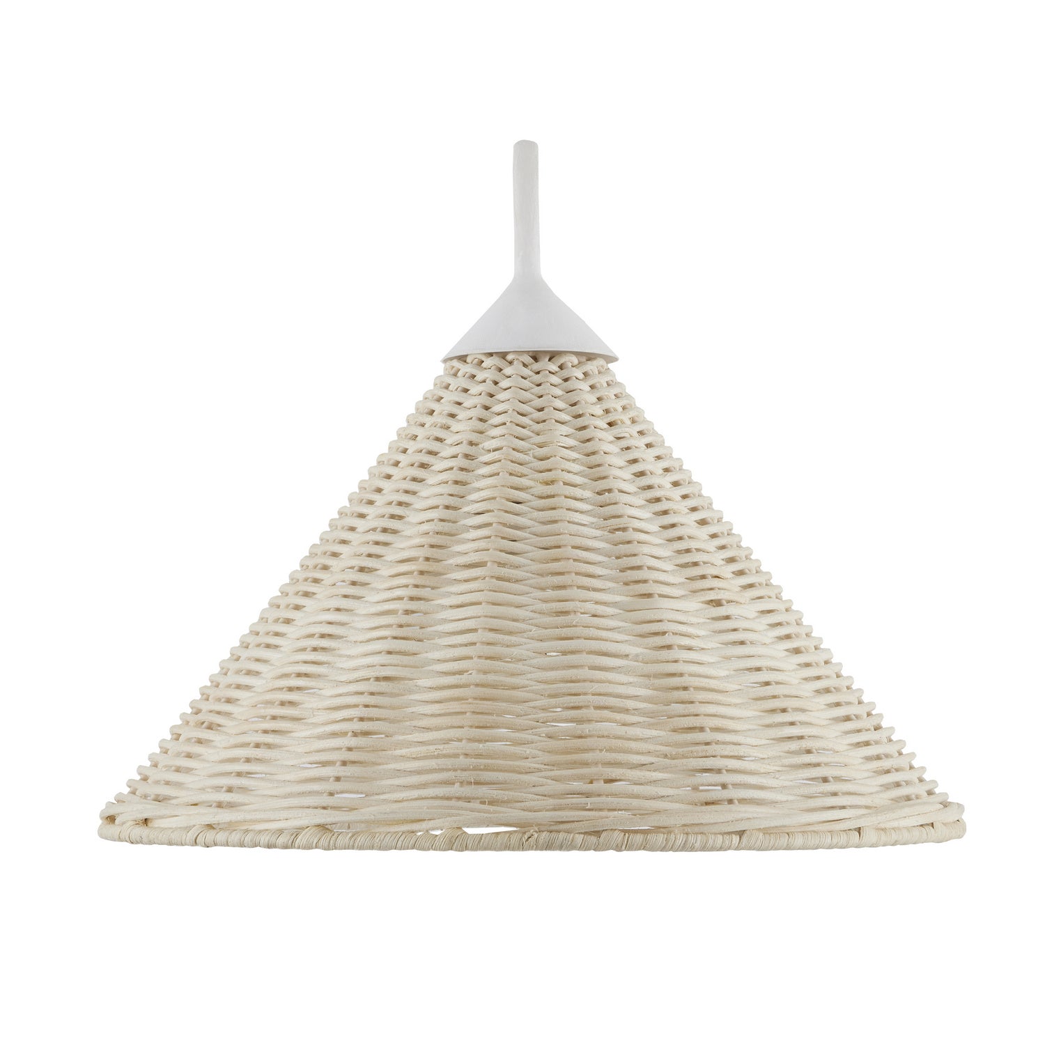 Currey and Company - 5000-0219 - One Light Wall Sconce - Basket - White/Bleached Natural