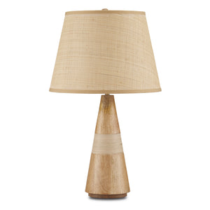 Currey and Company - 6000-0828 - One Light Table Lamp - Amalia - Natural/Brass