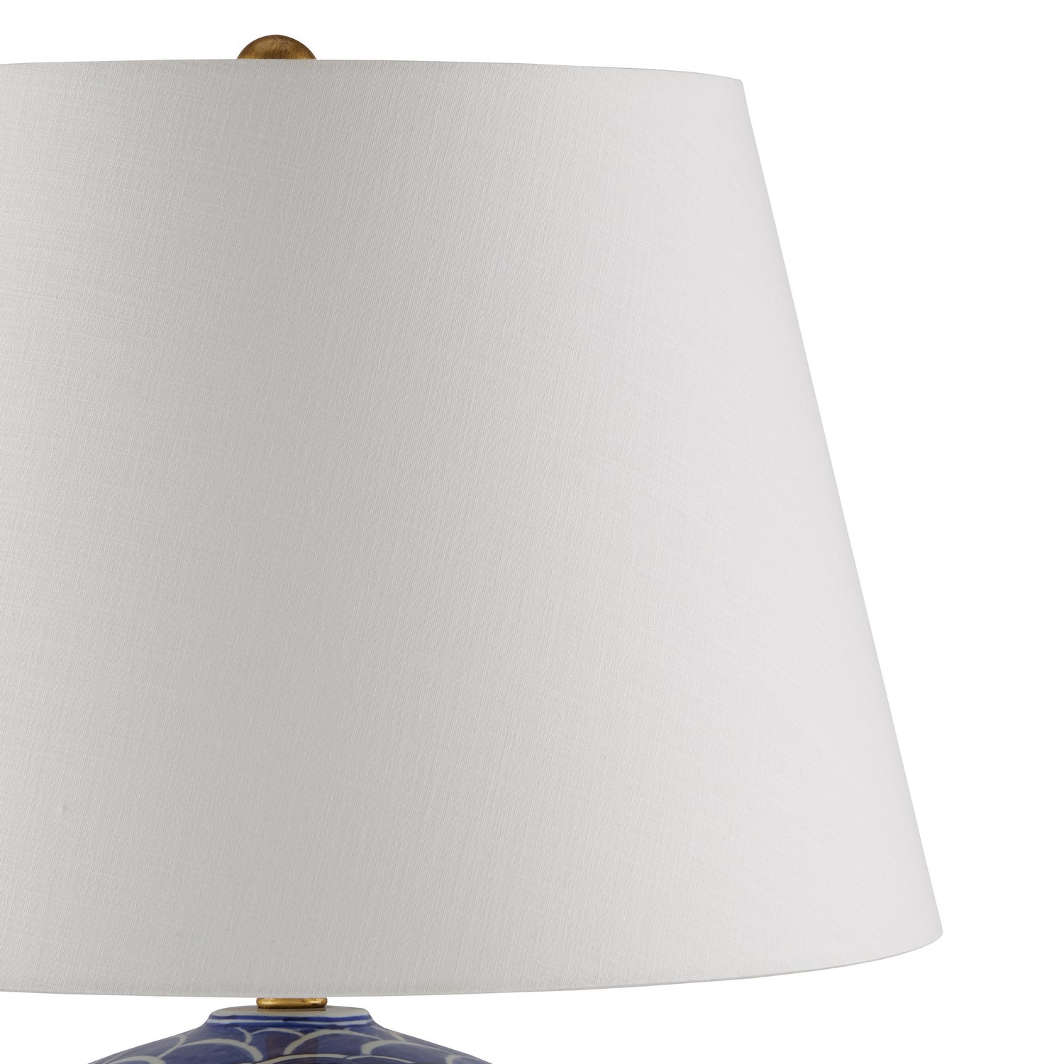 Currey and Company - 6000-0842 - One Light Table Lamp - Nami - Blue/White/Gold Leaf