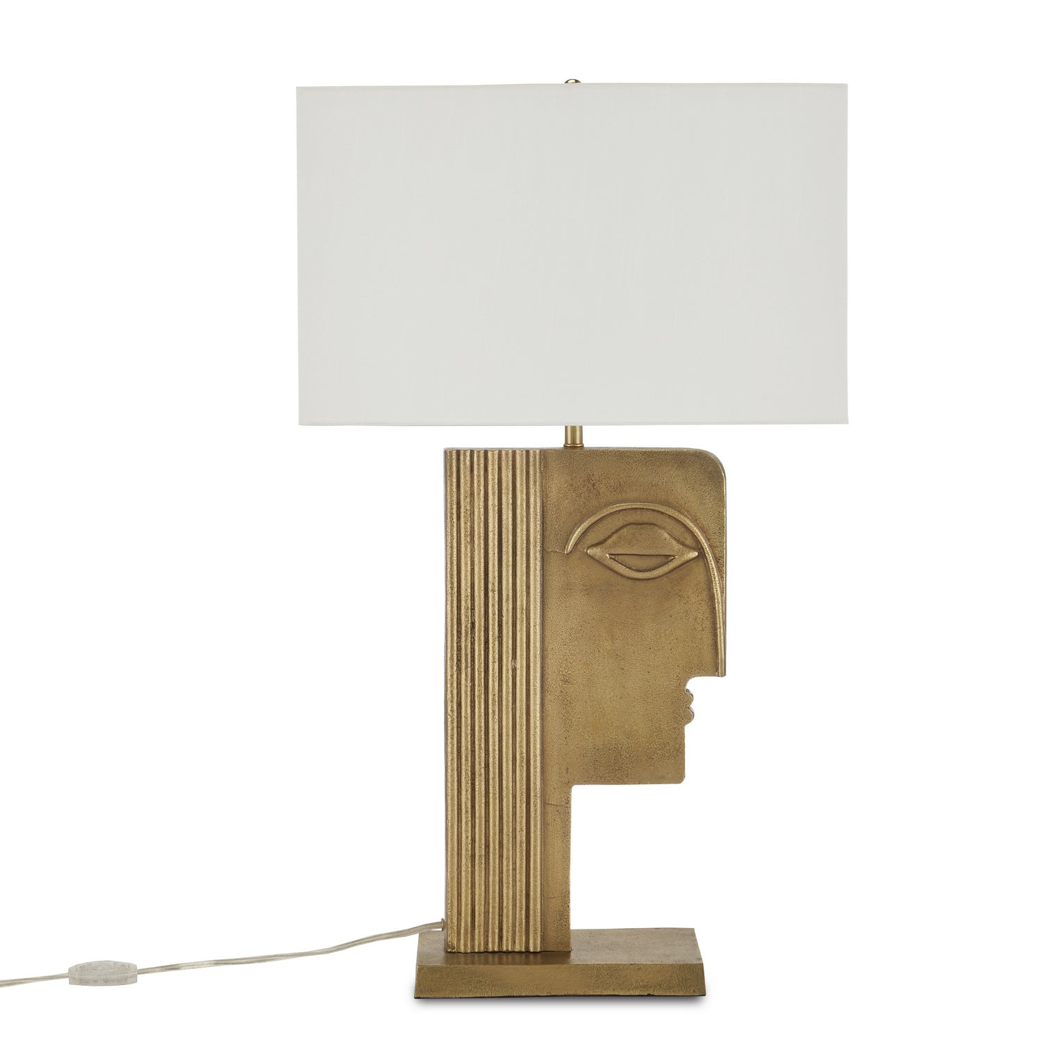 Currey and Company - 6000-0859 - One Light Table Lamp - Thebes - Antique Brass