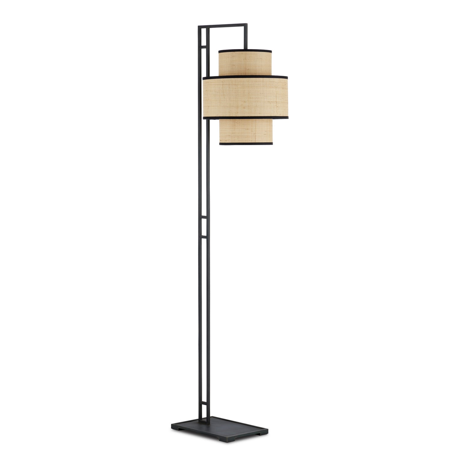 Currey and Company - 8000-0129 - One Light Floor Lamp - Marabout - Blacksmith/Natural