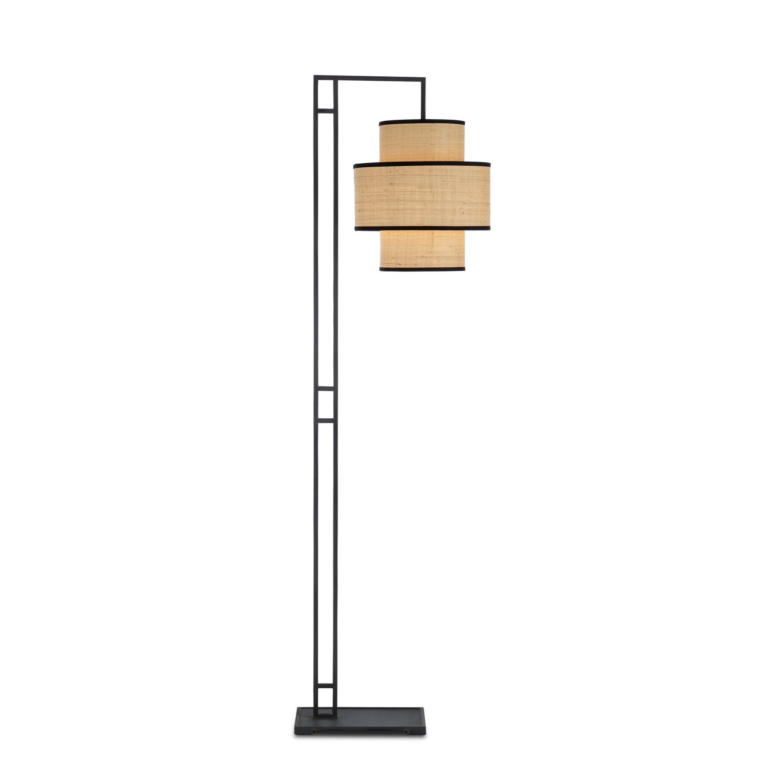 Currey and Company - 8000-0129 - One Light Floor Lamp - Marabout - Blacksmith/Natural