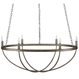 Currey and Company - 9000-0942 - Six Light Chandelier - Quillian - Light Molé