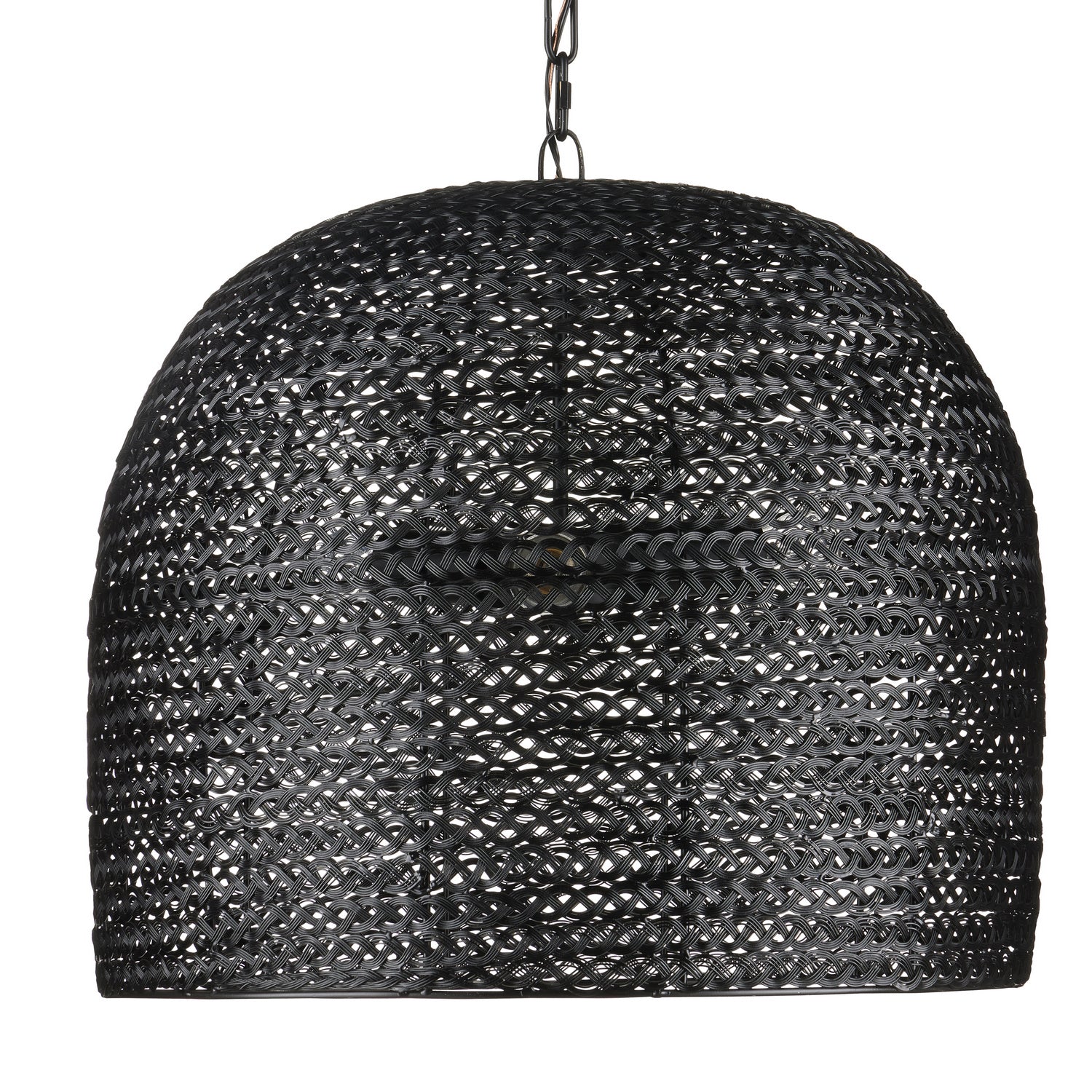 Currey and Company - 9000-0961 - Three Light Pendant - Piero - Satin Black