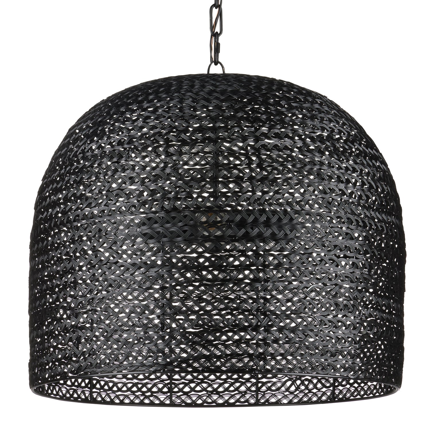 Currey and Company - 9000-0961 - Three Light Pendant - Piero - Satin Black