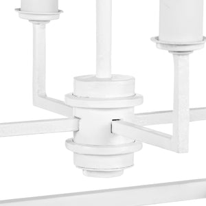 Currey and Company - 9000-0977 - Five Light Chandelier - Denison - Gesso White