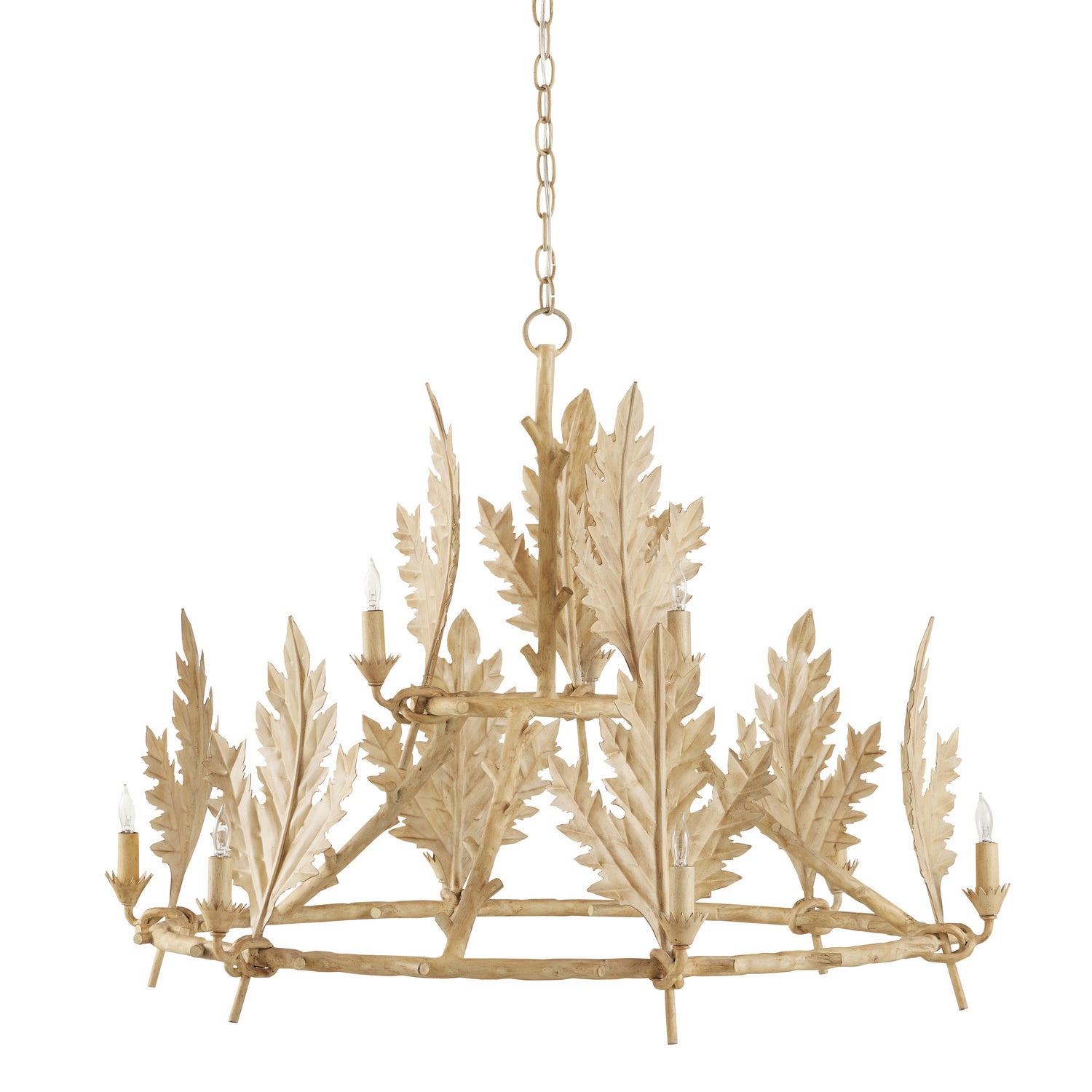 Currey and Company - 9000-0997 - Nine Light Chandelier - Bowthorpe - Coco Cream