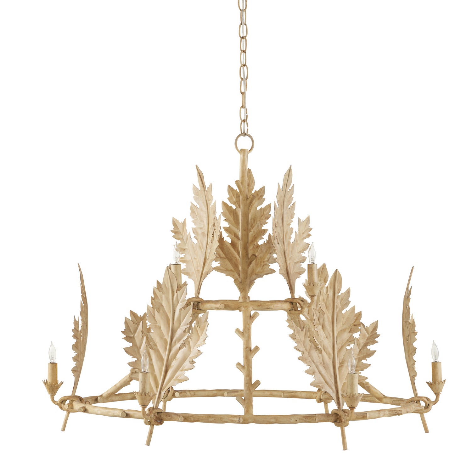 Currey and Company - 9000-0997 - Nine Light Chandelier - Bowthorpe - Coco Cream