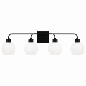 Capital Lighting - 120041MB-540 - Four Light Vanity - Tanner - Matte Black
