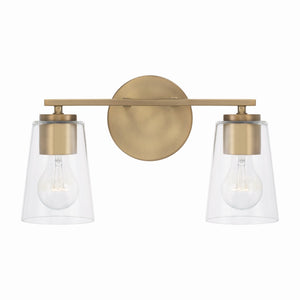Capital Lighting - 148621AD-537 - Two Light Vanity - Portman - Aged Brass