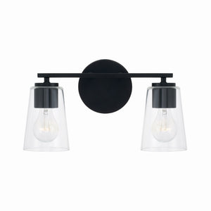 Capital Lighting - 148621MB-537 - Two Light Vanity - Portman - Matte Black