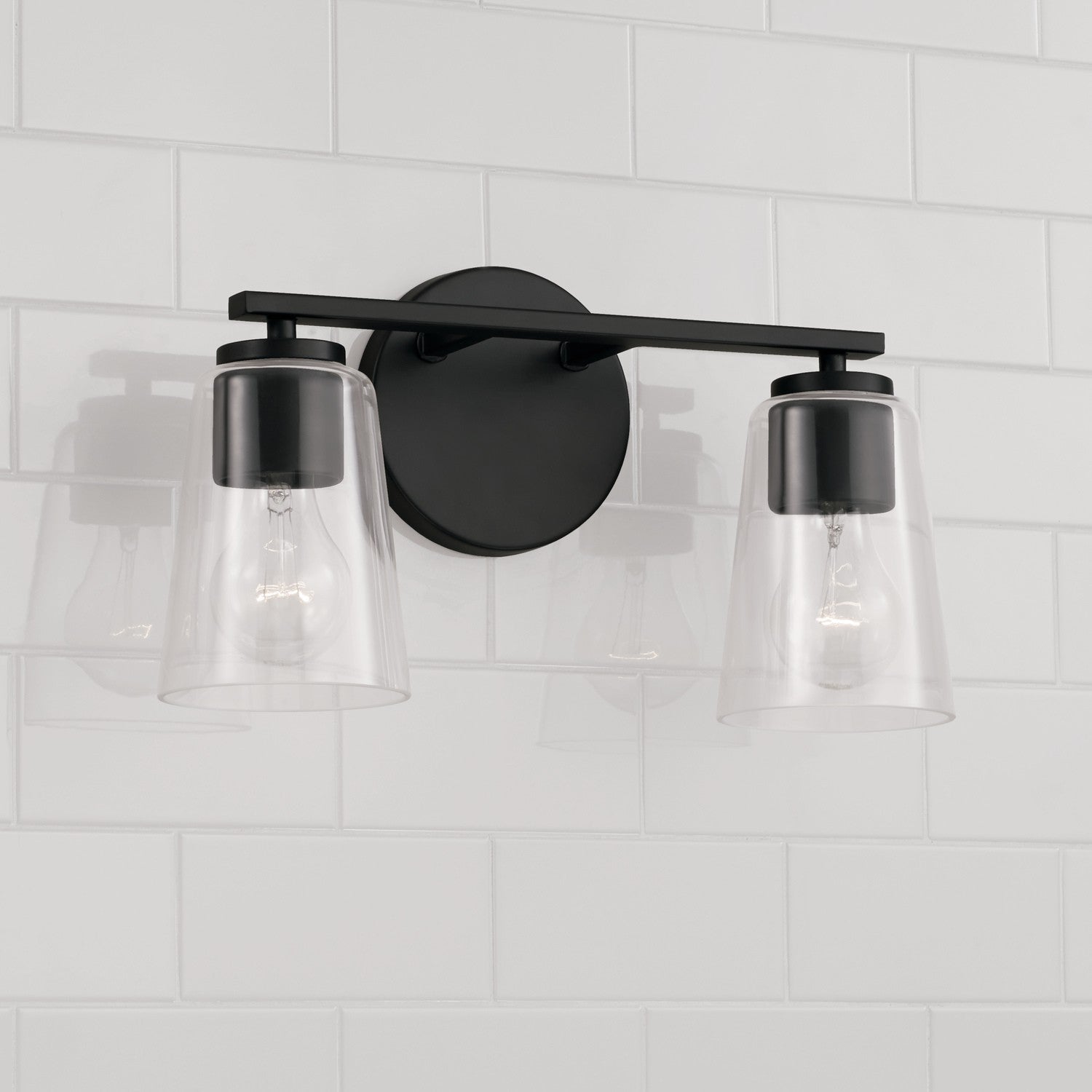 Capital Lighting - 148621MB-537 - Two Light Vanity - Portman - Matte Black
