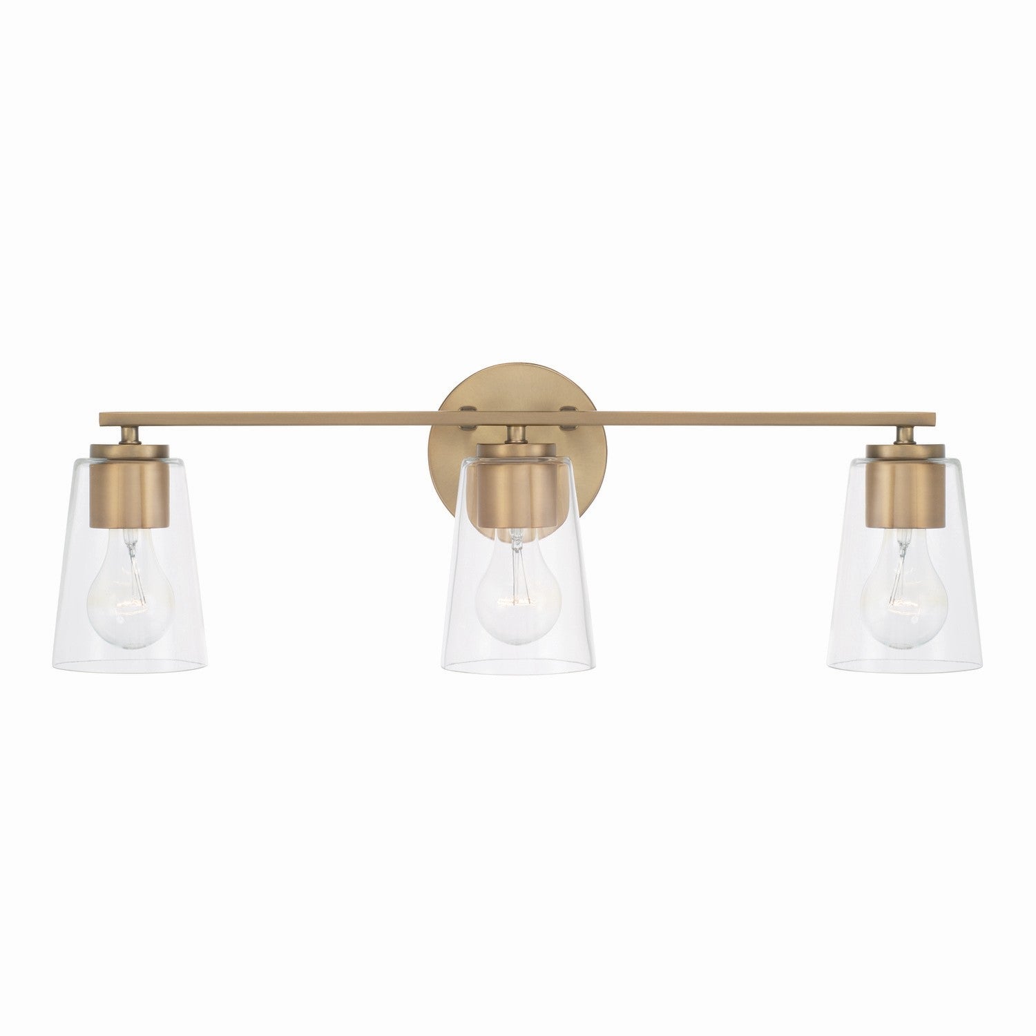 Capital Lighting - 148631AD-537 - Three Light Vanity - Portman - Aged Brass