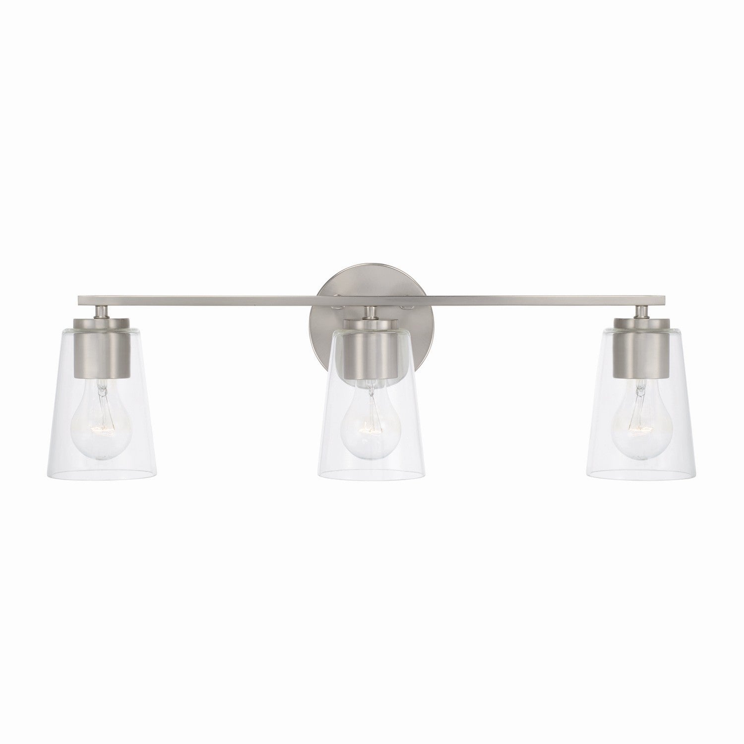 Capital Lighting - 148631BN-537 - Three Light Vanity - Portman - Brushed Nickel