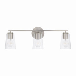 Capital Lighting - 148631BN-537 - Three Light Vanity - Portman - Brushed Nickel