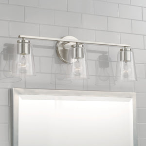 Capital Lighting - 148631BN-537 - Three Light Vanity - Portman - Brushed Nickel