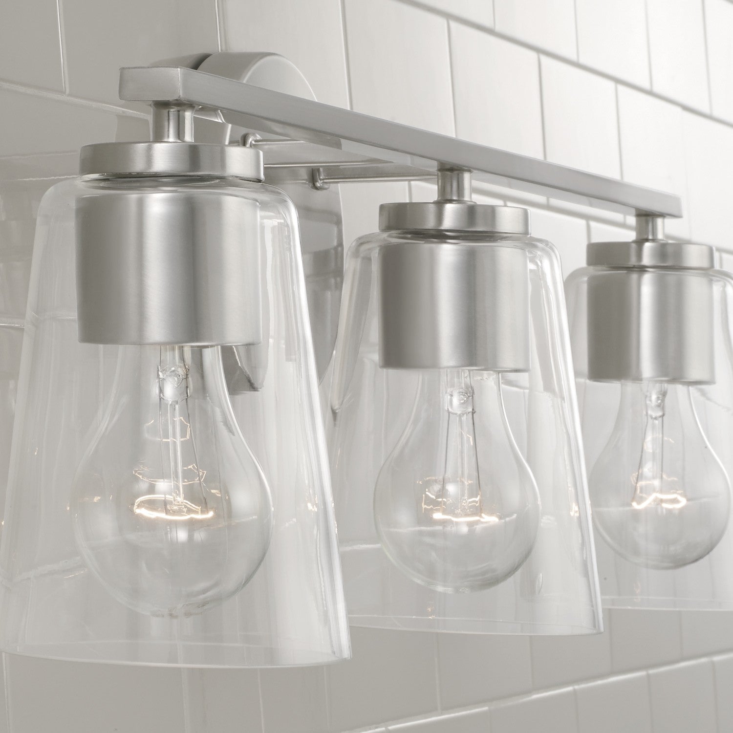 Capital Lighting - 148631BN-537 - Three Light Vanity - Portman - Brushed Nickel