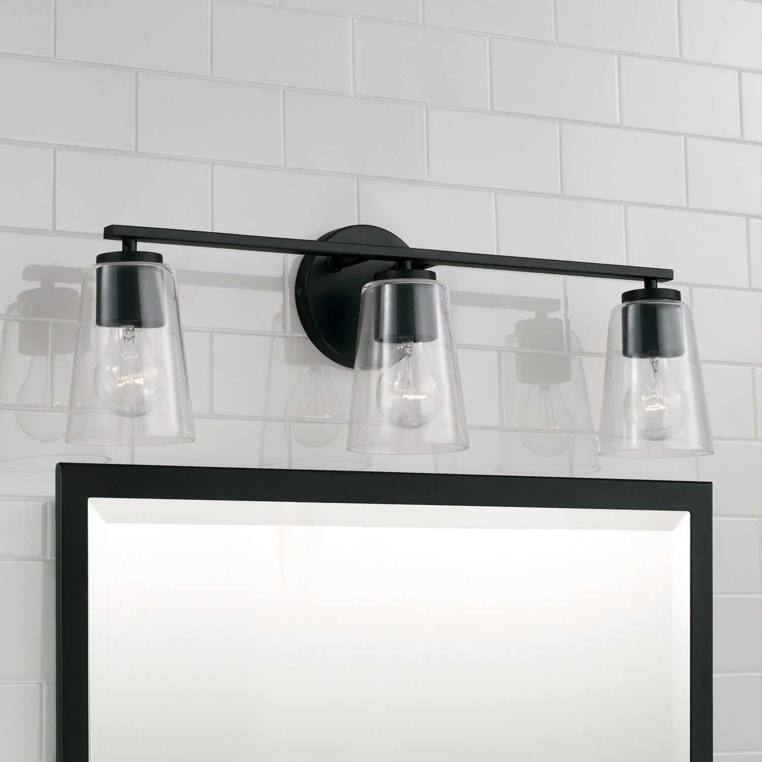 Capital Lighting - 148631MB-537 - Three Light Vanity - Portman - Matte Black