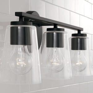 Capital Lighting - 148631MB-537 - Three Light Vanity - Portman - Matte Black