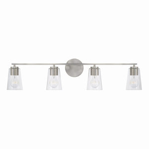 Capital Lighting - 148641BN-537 - Four Light Vanity - Portman - Brushed Nickel