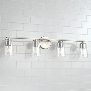 Capital Lighting - 148641BN-537 - Four Light Vanity - Portman - Brushed Nickel