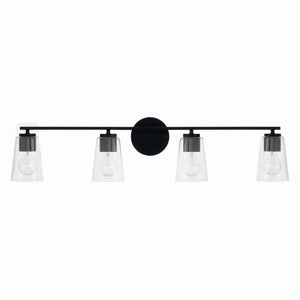 Capital Lighting - 148641MB-537 - Four Light Vanity - Portman - Matte Black
