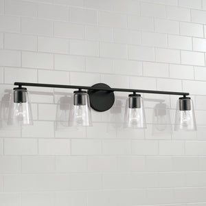 Capital Lighting - 148641MB-537 - Four Light Vanity - Portman - Matte Black