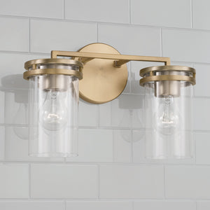 Capital Lighting - 148721AD-539 - Two Light Vanity - Fuller - Aged Brass