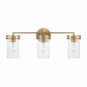 Capital Lighting - 148731AD-539 - Three Light Vanity - Fuller - Aged Brass