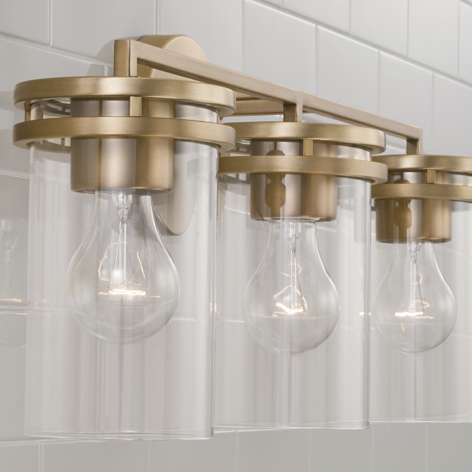 Capital Lighting - 148731AD-539 - Three Light Vanity - Fuller - Aged Brass