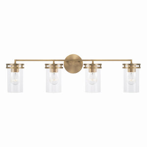 Capital Lighting - 148741AD-539 - Four Light Vanity - Fuller - Aged Brass