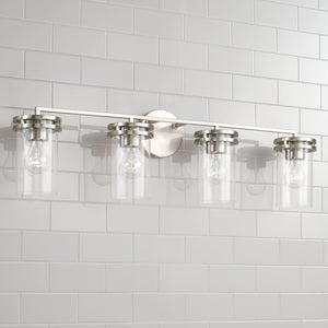 Capital Lighting - 148741BN-539 - Four Light Vanity - Fuller - Brushed Nickel