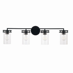 Capital Lighting - 148741MB-539 - Four Light Vanity - Fuller - Matte Black