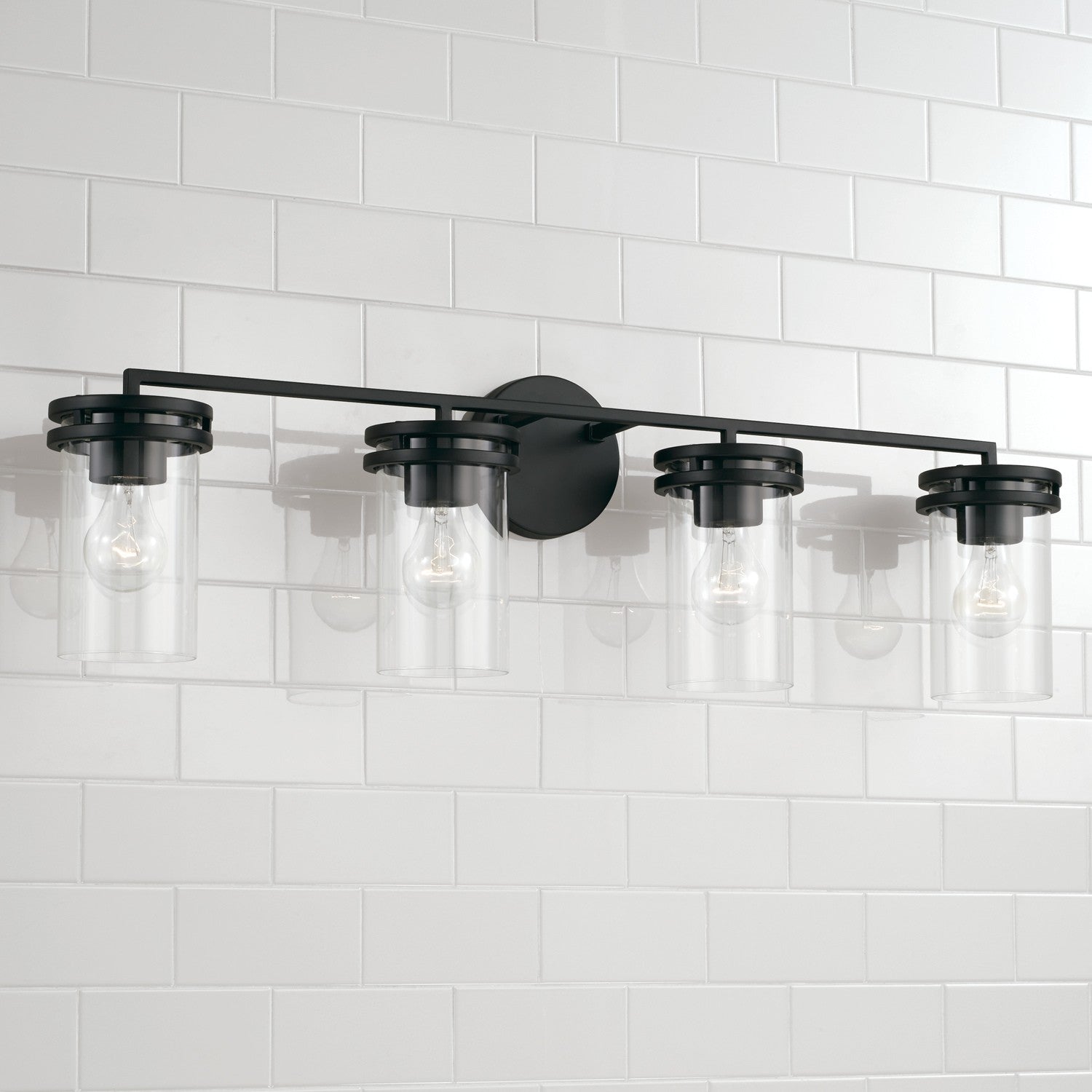 Capital Lighting - 148741MB-539 - Four Light Vanity - Fuller - Matte Black